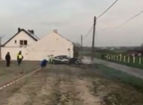 2018-04-08 00:00:00 - Porsche crasht tijdens TAC-rally