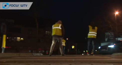 2018-12-15 00:00:00 - Gele hesjes protesteren in Brugge en Oostende