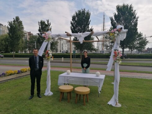2020-07-15 00:00:00 - Huwen in open lucht kan voortaan in Oostende