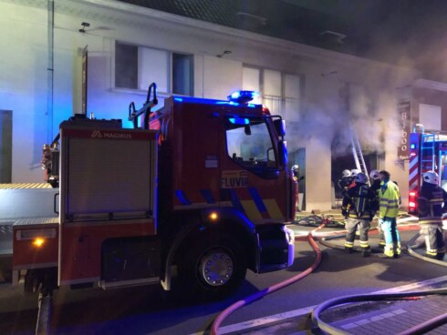 2018-05-10 00:00:00 - Hevige brand in restaurant in Anzegem