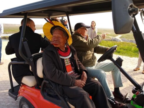 2019-05-18 00:00:00 - Stamhoofd Raoni op bezoek in het Zwin