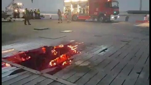 2017-10-05 00:00:00 - Brand bij renovatiewerken op Westerstaketsel in Oostende