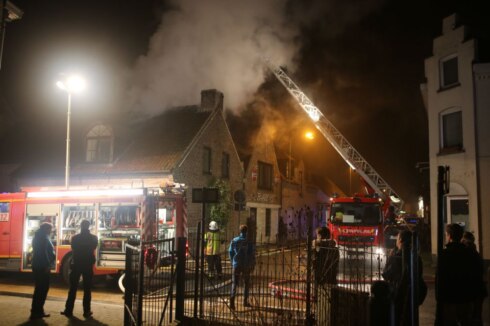 2018-01-13 00:00:00 - Woning onbewoonbaar na brand in Kuurne