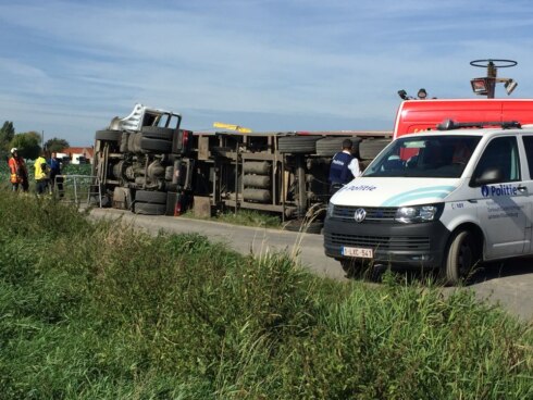 2016-09-27 00:00:00 - Ongeval met vrachtwagen in Torhout