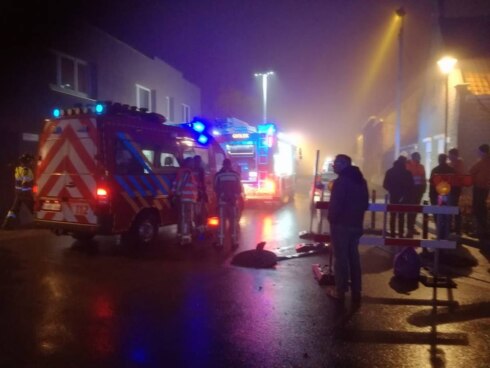 2018-01-11 00:00:00 - 60 gezinnen uit Slijpe geëvacueerd na gaslek
