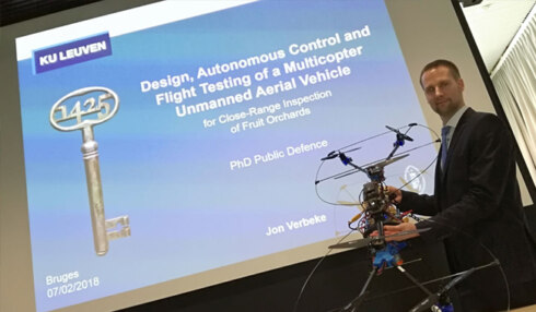 2018-02-07 00:00:00 - Onderzoeker bedenkt drone die fruitkwaliteit beter beoordeelt