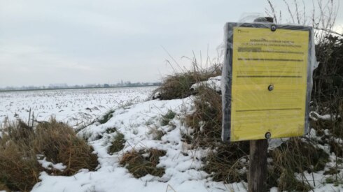2019-01-24 00:00:00 - Protest tegen komst kippenkwekerij in Beerst