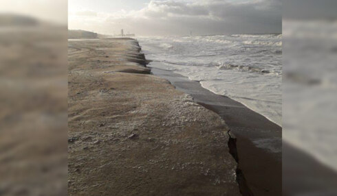2019-01-08 00:00:00 - Stormtij slaat diepe kliffen