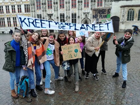 2019-01-17 00:00:00 - Ook Brugse jongeren houden klimaatprotest