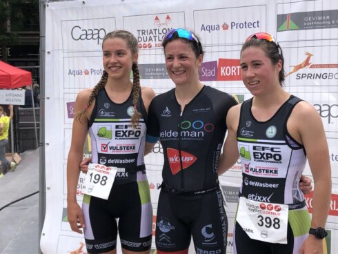 2019-06-16 00:00:00 - Naeyaert en Adam nummers één op triatlon Kortrijk