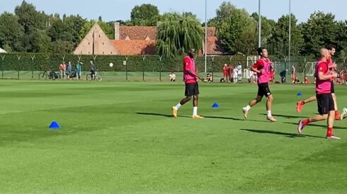 2022-08-25 00:00:00 - Lamkel Zé traint 1ste keer mee bij KVK: nog werken aan conditie