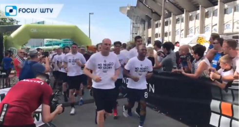2019-06-30 00:00:00 - Philippe Clement voorop in Stadium Run Brugge