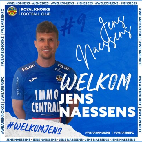 2023-06-27 00:00:00 - FC Knokke strikt spits Jens Naessens (ex-Zulte Waregem)