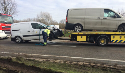 2018-02-15 00:00:00 - Vier gewonden bij ongeval tussen Tielt en Kanegem