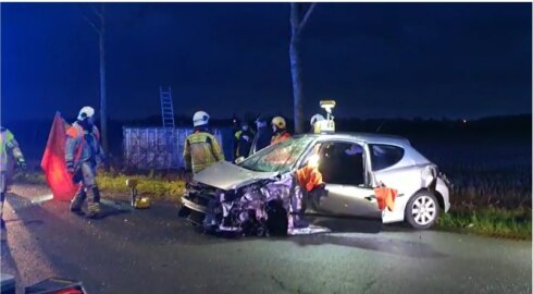 2022-04-07 00:00:00 - Drie gewonden bij ongeval in Houthulst