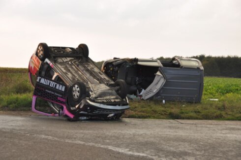 2016-09-23 00:00:00 - Drie gewonden bij ongeval in Leisele