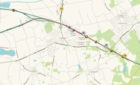 2023-02-06 00:00:00 - Ongevallen op E40 in Loppem & Jabbeke: file richting Gent