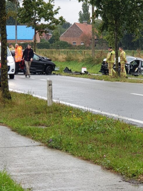 2019-09-24 00:00:00 - Twee gewonden bij ongeval in Wervik