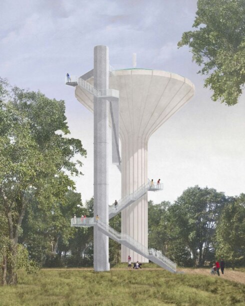 2022-02-08 00:00:00 - Watertoren Groenendijk wordt uitkijkpunt van 40 meter hoog