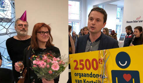 2018-01-22 00:00:00 - Kortrijk viert 2.500e orgaandonor