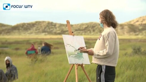 2020-08-30 00:00:00 - 80 schilders aan het werk in het Zwin Natuurpark