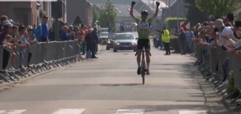 2023-05-14 00:00:00 - Poelvoorde wint  het provinciaal kampioenschap wielrennen juniores