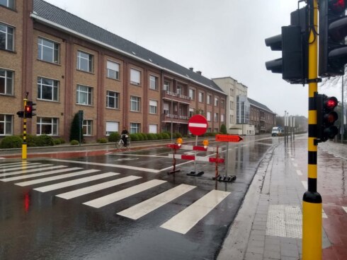 2019-04-09 00:00:00 - Pottelberg krijgt eindelijk definitieve wegmarkeringen