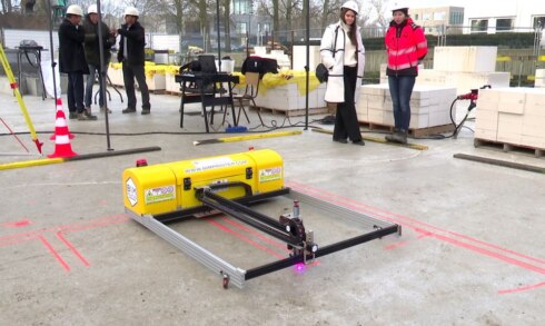 2022-12-15 00:00:00 - Bouwbedrijf werkt met gerobotiseerde bouwprinter