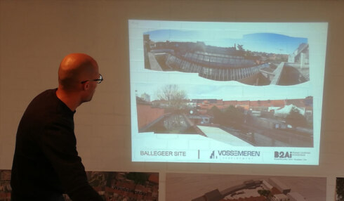 2018-08-29 00:00:00 - Groen woonerf op oude site Ballegeer-winkel in Kortrijk