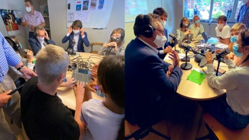 2020-08-27 00:00:00 - Minister Dalle maakt radio met Brugse kinderen