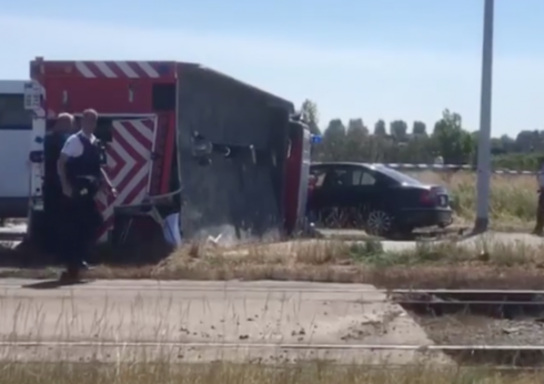 2018-08-05 00:00:00 - Grote ravage in Blankenberge na ongeval met brandweerwagen