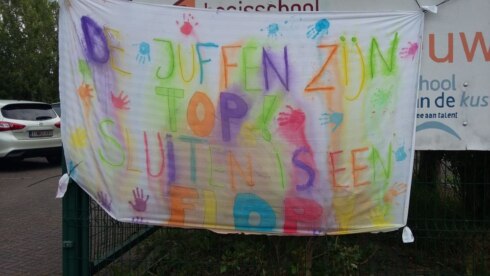 2019-06-07 00:00:00 - Protest tegen sluiting schooltje in Uitkerke