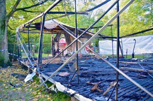 2019-10-28 00:00:00 - Tent uitgebrand op sprookjesfestival Oostende