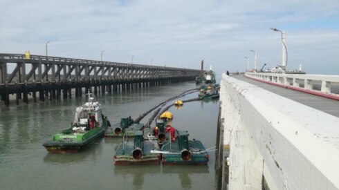 2019-03-28 00:00:00 - Baggerwerken havengeul Blankenberge begonnen