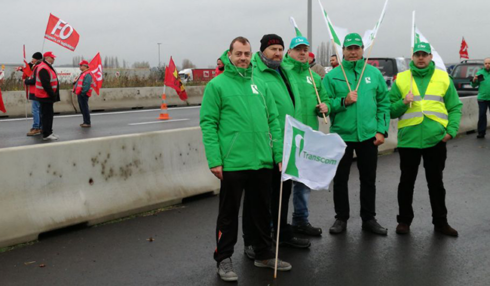 2017-11-21 00:00:00 - Vakbondsactie tegen sociale dumping in Rekkem