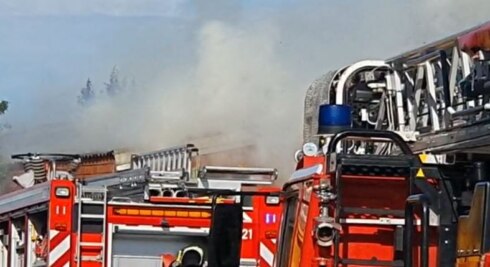 2020-07-14 00:00:00 - Brandweer redt varkens van vuurzee loodsbrand