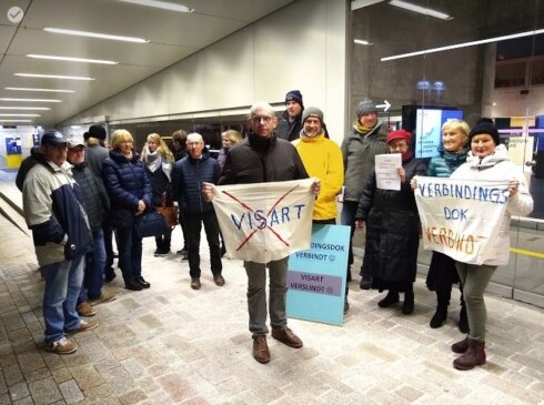 2019-01-10 00:00:00 - Protest tegen nieuwe sluis op Visartsite