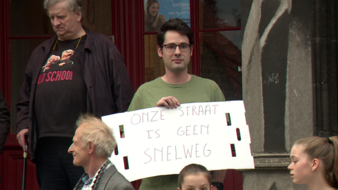 2019-04-25 00:00:00 - Protestactie in Brugge tegen bussen in de straat