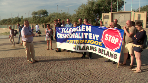 2018-07-20 00:00:00 - Vlaams Belang protesteert in Zeebrugge
