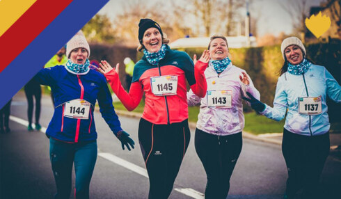 2019-12-19 00:00:00 - 9828 lopers geven alles op de eerste Warmathon in Kortrijk