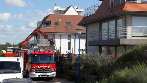 2019-06-20 00:00:00 - Twee uur vast onder kraan in Koksijde