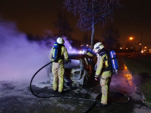 2020-02-01 00:00:00 - Bestuurder brandende auto in Wervik spoorloos