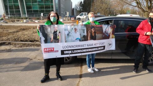 2021-02-25 00:00:00 - Bonden dragen loonnormwet naar afvalpark Roeselare