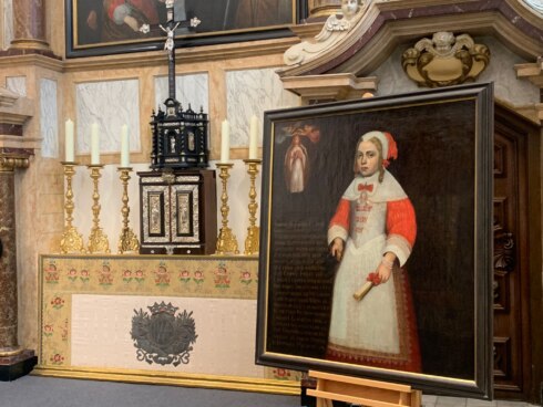 2022-01-18 00:00:00 - Schilderij uit 17de eeuw weer thuis in Sint-Godelieveabdij Brugge