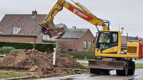 2022-02-01 00:00:00 - Werken herbegonnen aan Ringlaan Wenduine