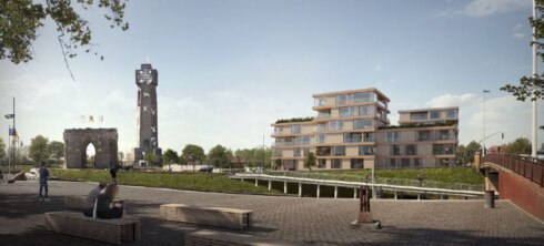 2022-03-10 00:00:00 - Wooncomplex met meer dan 100 appartementen zorgt voor beroering: "IJzertoren zal niet meer goed zichtbaar zijn"