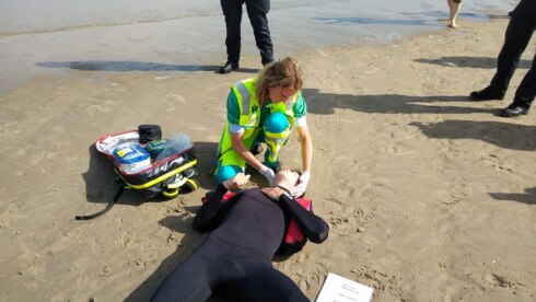 2022-07-12 00:00:00 - Grootschalige reddingsoefening op het strand