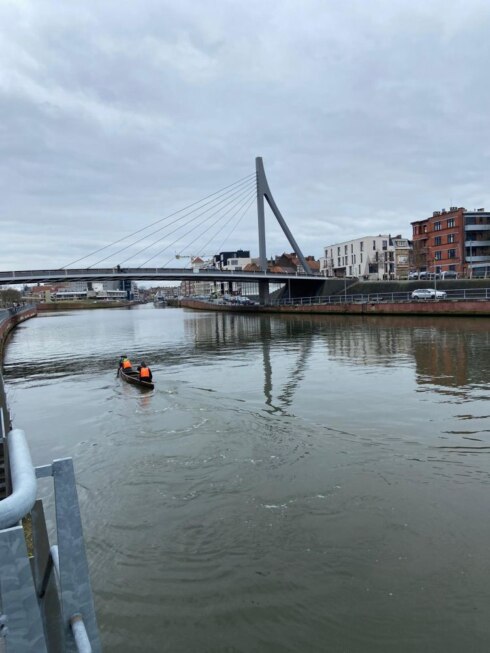 2023-03-05 00:00:00 - Succesvolle testvaart van vlaskano in Kortrijk