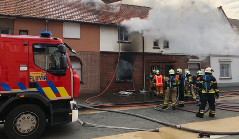 2018-02-06 00:00:00 - Uitslaande woningbrand in Waregem