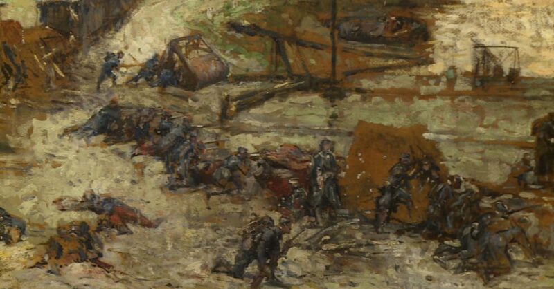 Werk van frontschilders in Nieuwpoort